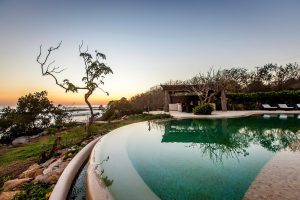 Pool At Sunset