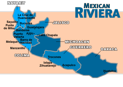 Troncones Map